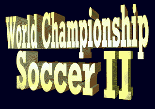 World Championship Soccer II (USA) (Beta) Title Screen